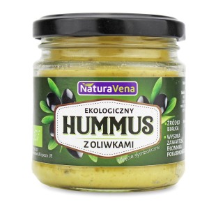 Hummus z oliwkami BIO 185g  NATURAVENA