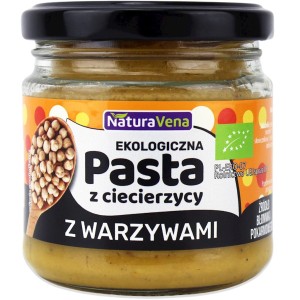 Pasta z ciecierzycy z warzywami BIO 185g  NATURAVENA