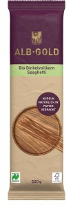 Makaron orkiszowy razowy spaghetti BIO 500 g  ALB-GOLD